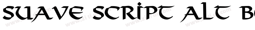 Suave Script Alt Bo字体转换